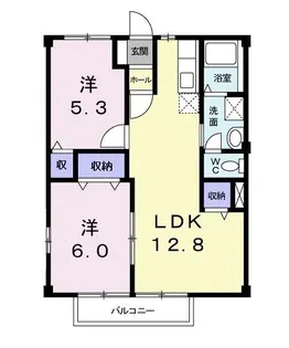 ニューシティー大江II【2階】の間取り