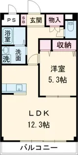 パークヒルズ山吹【1階】の間取り