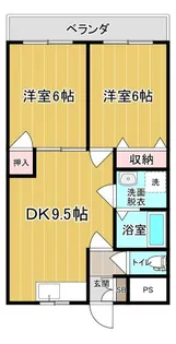 ソレイユ綾瀬【1階】の間取り