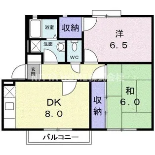 ミズキハイツ【2階】の間取り