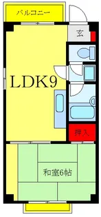 第1江口コーポ【3階】の間取り