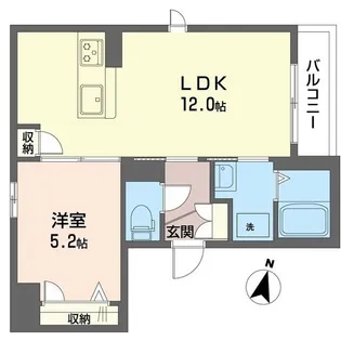 スリーウッズ【1階】の間取り