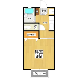 ル・ヴェール【1階】の間取り