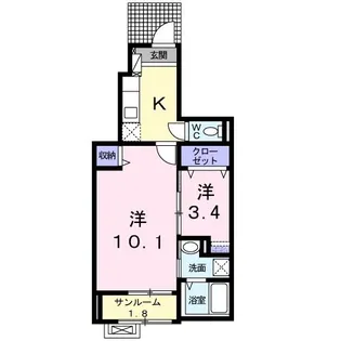 エルヴィータ【1階】の間取り