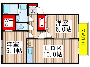 セラグリーン【2階】の間取り