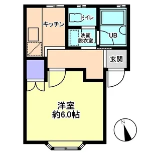 信開セルーラ末広【2階】の間取り