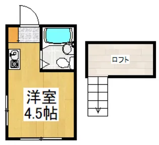 一橋ハイランド【2階】の間取り