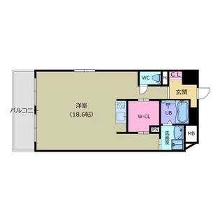 WOLF PACK APARTMENT【9階】の間取り