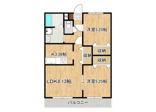 ムーンローズ【6階】の間取り