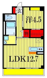 サン ブリッジ 鎌ヶ谷【1階】の間取り