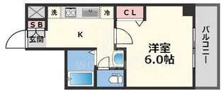 グランカーサ都島【3階】の間取り