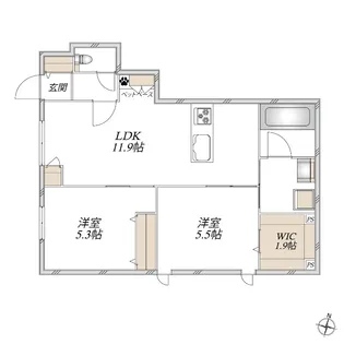 Obsidian Suite【1階】の間取り
