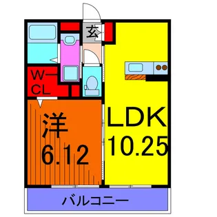 ヴィラ ジュエリー【2階】の間取り