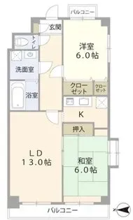 ルグラン東葛西【2階】の間取り