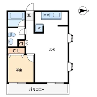 レジデンス須賀菊川【4階】の間取り