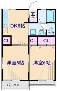 ハイツ吉田B【1階】の間取り