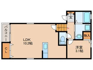 MONOCUBE【1階】の間取り