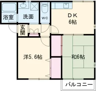 メゾンナカニシ【2階】の間取り