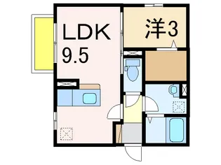 フォルビート【2階】の間取り