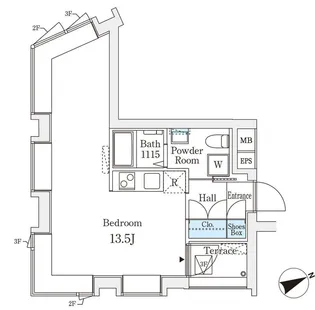 コージーコート四谷坂町【3階】の間取り