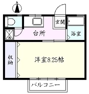 STUDIO DEMAIN【1階】の間取り