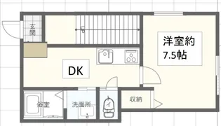 ブランシェ杉田【1階】の間取り