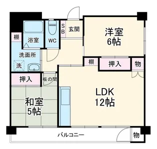 宮前平グリーンハイツ【4階】の間取り