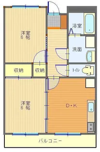 アメニティ豊岡【1階】の間取り
