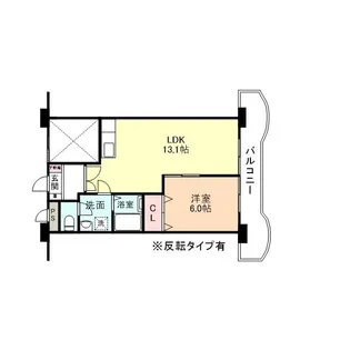 サンシャイン88 A棟【5階】の間取り