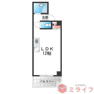 RIHITO南巽【3階】の間取り