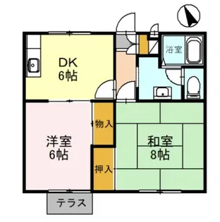 エステートM【1階】の間取り
