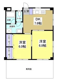 リバーシックス【2階】の間取り
