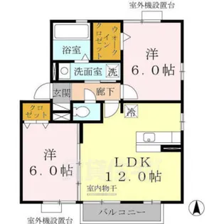ファインコートB【2階】の間取り