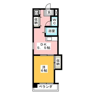 フォートレス山中【7階】の間取り
