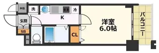 プレサンス名古屋STATIONアブソリュート【7階】の間取り