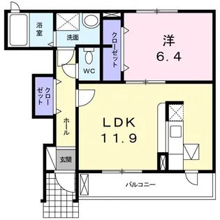 リバーサイドヴィラ【1階】の間取り