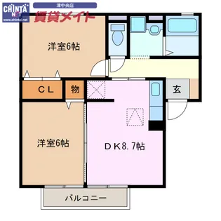 LaForet結城 C【1階】の間取り