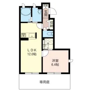グランドゥール・A・T【1階】の間取り