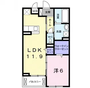 カモミーユ【3階】の間取り