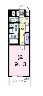 グランコリーヌ.K【2階】の間取り