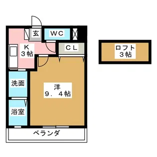 イマージュ・尾頭橋【4階】の間取り