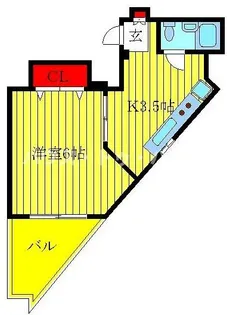 第二小高ビル【3階】の間取り
