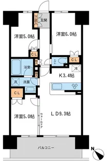 BLESS宮崎台【5階】の間取り