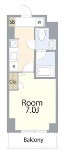辻村屋ビル【7階】の間取り