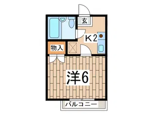 ストークハイツ小林【1階】の間取り