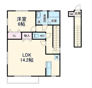 シャルマン【2階】の間取り