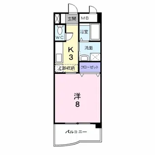 サニーヒルズK【3階】の間取り