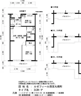 URルゼフィール西宮丸橋町【3階】の間取り