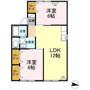 新町ハイツ【1階】の間取り