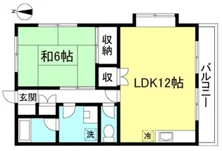 山和ハイツ5【1階】の間取り